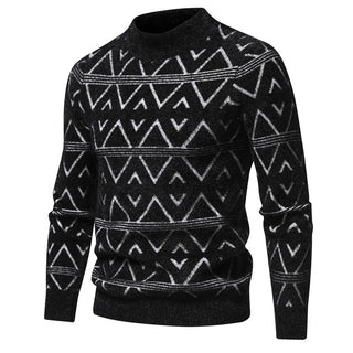 Men's Round Neck Pullover Thick Sweater