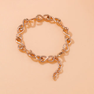 Stainless Steel Figure 8 Chain Link Bracelet