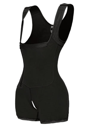 Full Size Side Zip Up Wide Strap Shapewear