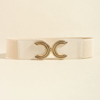 Double C Buckle Elastic Belt