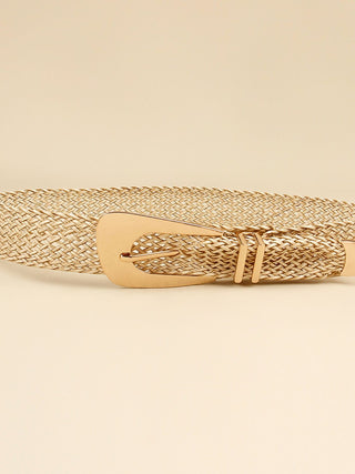 Irregular Buckle Braid Belt