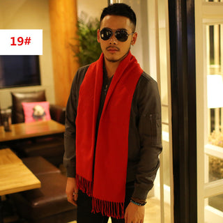 Men's Fashion Casual Warm Plaid Scarf