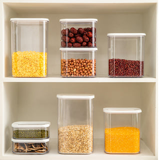 Square Stackable Refrigerator Storage Tank Plastic Household