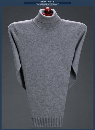 Cashmere Sweater High Neck Thickened Young And Middle-aged Men