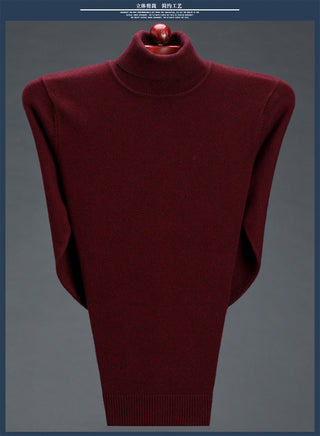 Cashmere Sweater High Neck Thickened Young And Middle-aged Men