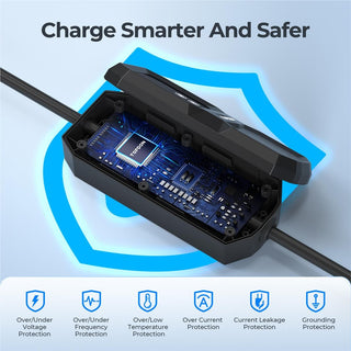 Topdon PulseQ AC Portable 32A Level 2 Portable EV Charger 32A, NEMA14-50P w/5-15P Adaptor