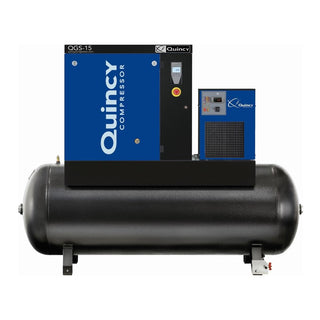 Quincy Compressors Iron Series 14-HP 30-Gallon Two-Stage Truck Mount Air Compressor w/ Electric Start Kohler Engine