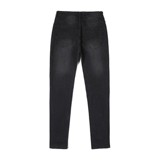 Casual Shredded Slim Zip Pencil Pants