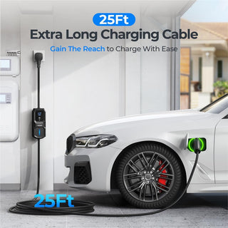 Topdon PulseQ AC Portable 32A Level 2 Portable EV Charger 32A, NEMA14-50P w/5-15P Adaptor