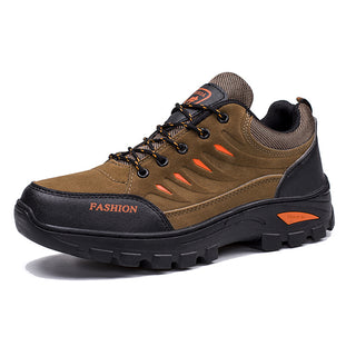 Men's Hiking Work Shoes Casual Breathable Lace-up Sneakers Outdoor Running Sports Shoes