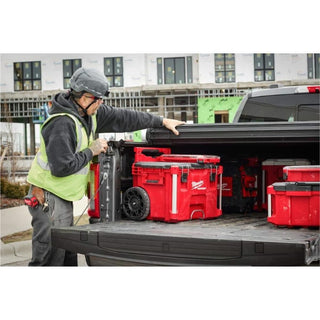 Milwaukee Tool PACKOUT 22 inch Rolling Modular Tool Box Reinforced with Metal with Low Profile Handle