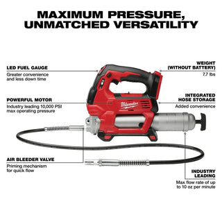 Milwaukee Tool M18 FUEL 1/2" HTIW w/ Friction Ring & Grease Gun Combo Kit