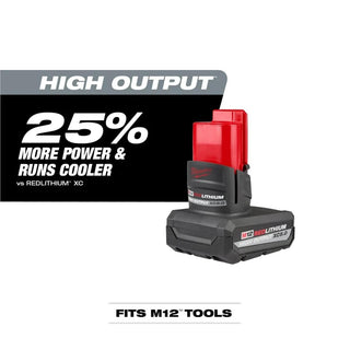 Milwaukee Tool M12 REDLITHIUM HIGH OUTPUT XC5.0 Battery Pack