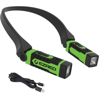 E-Z Red ANYWEAR Rechargeable 300 Lumen Dimmable Neck Light - Green
