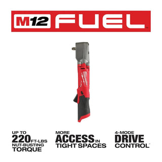 Milwaukee Tool M12 FUEL 3/8" Right Angle Impact Wrench w/ Friction Ring (Bare Tool)