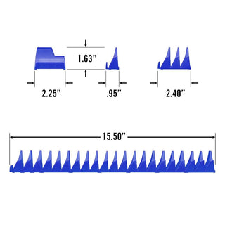 Ernst Mfg. 40 Tool Magnetic Modular Wrench Pro - Blue