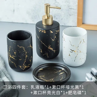 Nordic Matte Bathroom Accessories Set