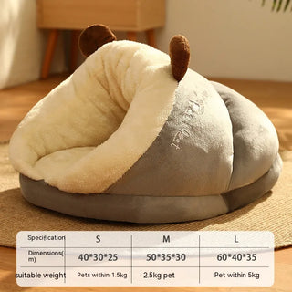 Pet Bed Winter Cat Dog Slippers Small Nest