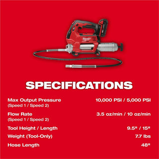 Milwaukee Tool M18 FUEL 1/2" HTIW w/ Friction Ring & Grease Gun Combo Kit