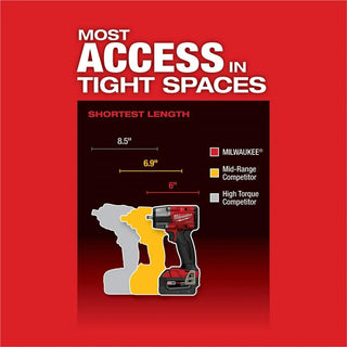 Milwaukee Tool M18 FUEL 3/8" Mid-Torque Impact Wrench w/ Friction Ring, Bare Tool
