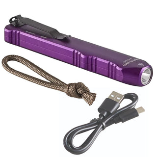 Streamlight Wedge Rechargeable EDC 300 Lumen Flashlight with 1000 Lumen Thro mode - Purple