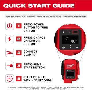 Milwaukee Tool 2000 Peak Amp M18 HOTSHOT Jump Starter