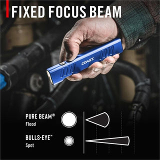 COAST Products Slayer Pro 1150 Lumen Rechargeable Flashlight with Beamsaver Memory Mode - Blue