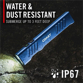 COAST Products Slayer Pro 1150 Lumen Rechargeable Flashlight with Beamsaver Memory Mode - Blue