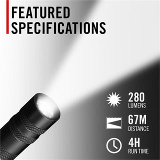 COAST Products HP2R 280 Lumen Rechargeable Penlight with Twist Focus - Blue