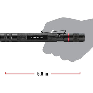 COAST Products HP3R 500 Lumen Rechargeable Penlight with Twist Focus - Green