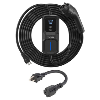 Topdon Topdon AC L2 Port EV Charger, 16A, 3.7KW, N6-20 Plug to 5-15 Adpt.