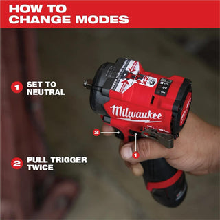 Milwaukee Tool M12 Fuel 3/8" Stubby Impact Wrench