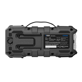 Topdon V3000 - 3000A 12V Heavy Duty Lithium Ion Battery Jumpstarter, Power Bank, and Flashlight