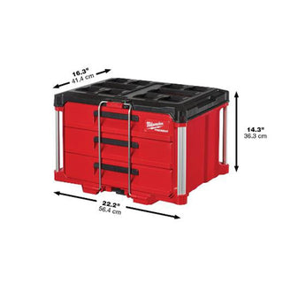 Milwaukee Tool PACKOUT 3-Drawer Tool Box