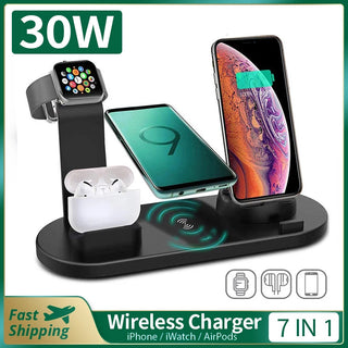 7 in 1 Wireless Charger with Stand