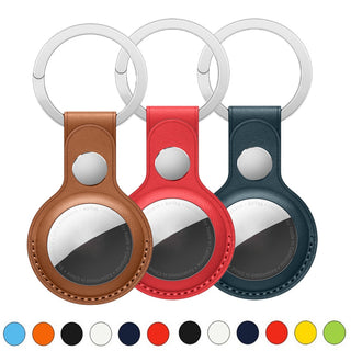 Airtag Keychain for Apple Airtags Leather Key Ring Tracker